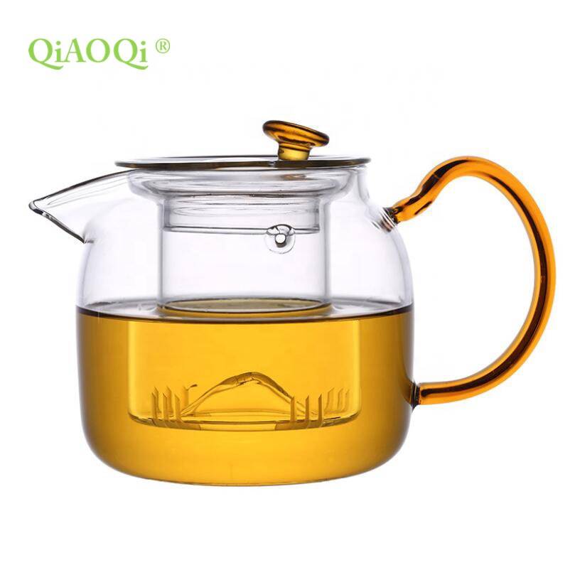 700ml Handmade Glass Teapot With Glass Infuser