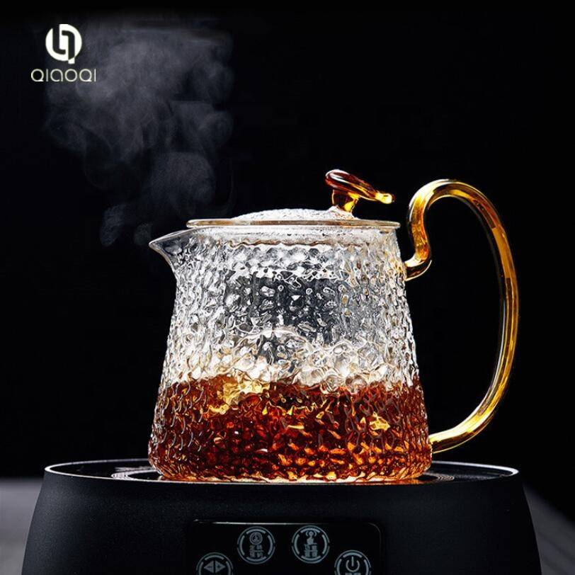 QIAOQI 500ml teapot pyrex glass tea infuser pot