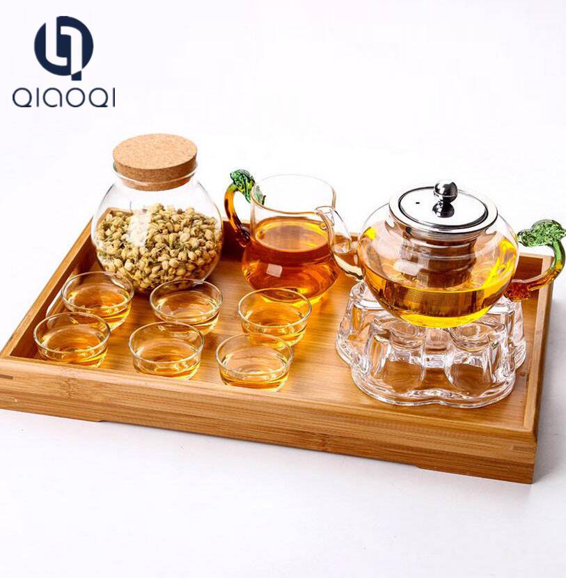 China wholesale Product Sale Promotional Custom 84mm diameter glass teapot set
