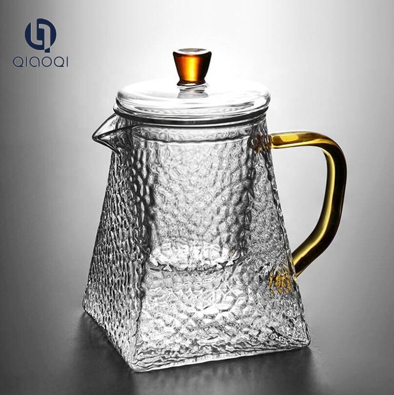 QIAOQI Heat Resistant Glass Teapot With Infuser