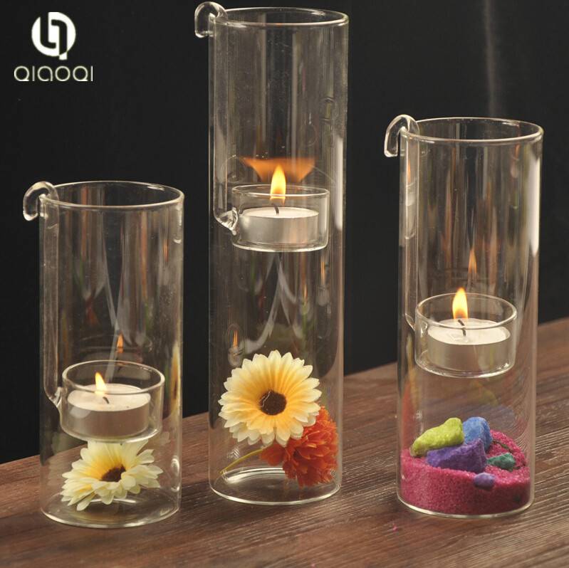 Manufacturer Experience Economic hand made glass candle holder