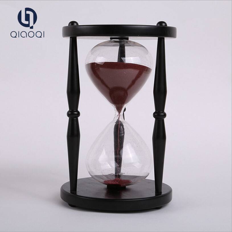 30 min wooden big hourglass for sale / wooden hourglass for decorate
