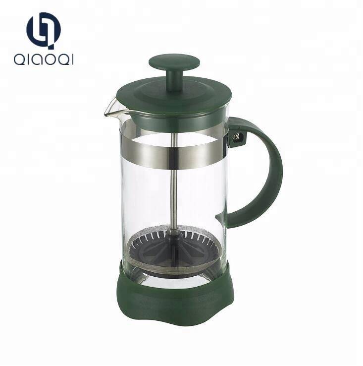Hot sell 350ml french coffee press with borosilicate glass and stainless steel coffee plunger