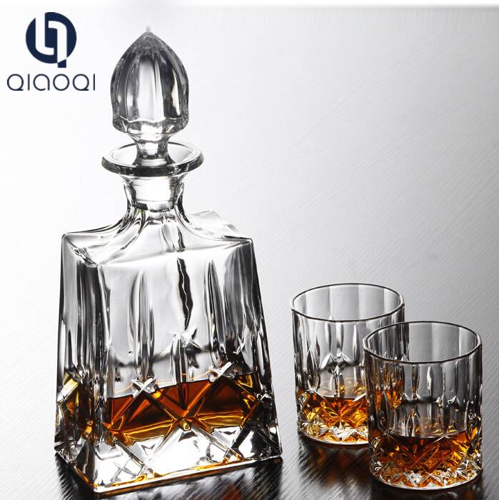 Hot Sell Crystal wine Decanter Whiskey Glass Decanter Set
