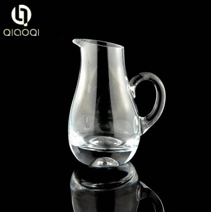 Trendy Style Mini glass decanter with hole in wine glass