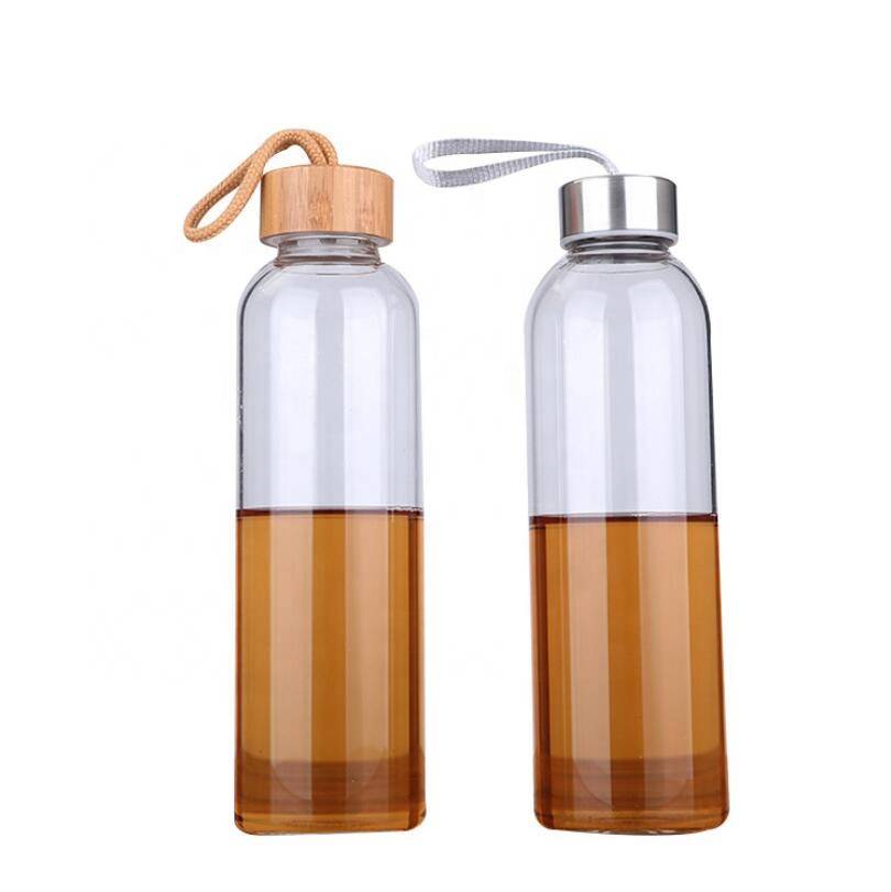 2019 New Custom BPA Free Borosilicate Glass Water Bottle