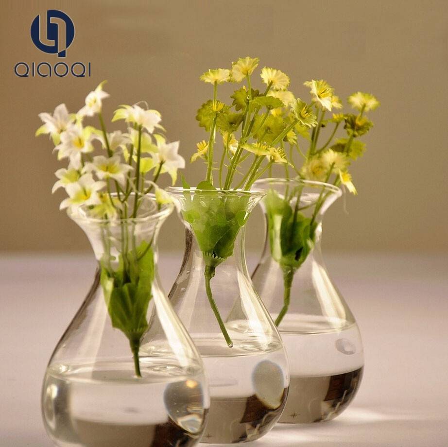 wholesale 2020 hand blown glass vase hydroponic glass terrarium vase