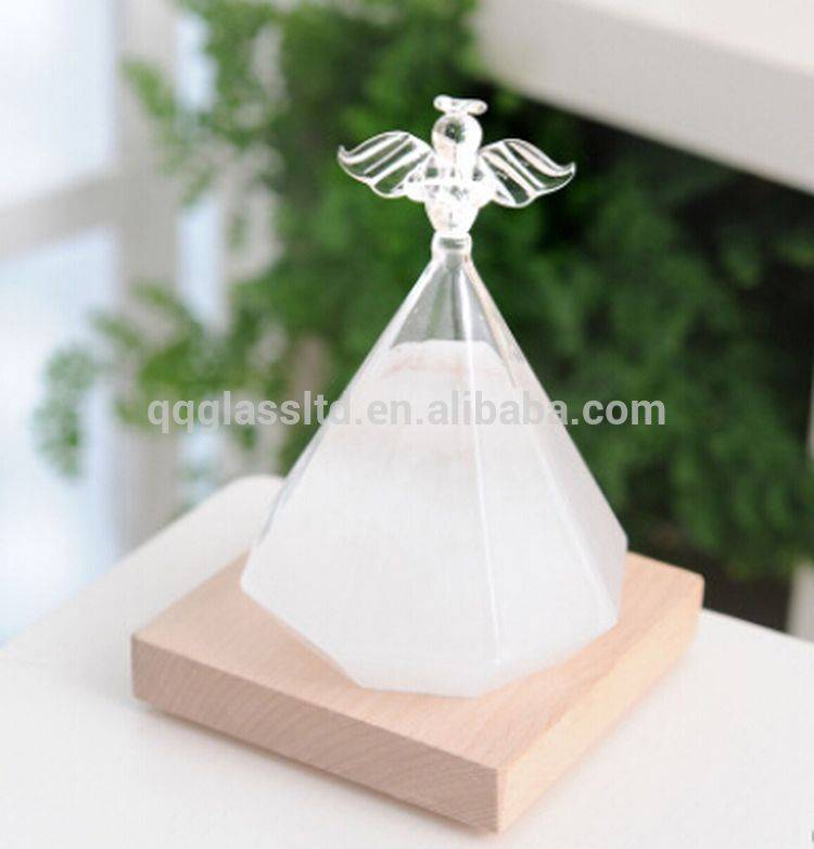 Desktop Decoration Craft Gift Angel Diamond Glass Weather Forecast Predictor Storm Bottle