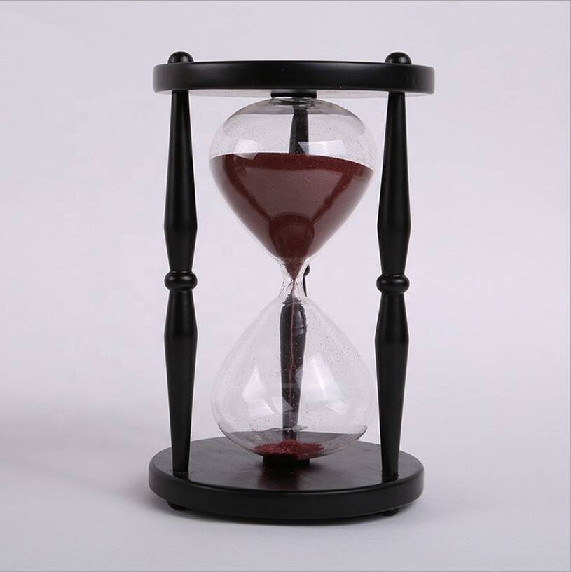 Hot sales High quality large solid wood hourglass sand timer