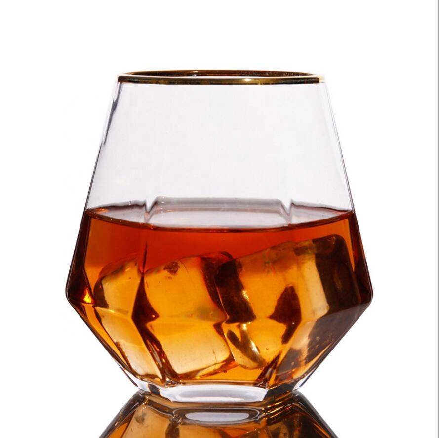 Beautiful Design Colored Whiskey Glass Lead Free Hot Drink Cup Glass