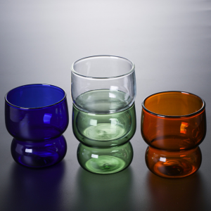 Sell Well colored reusable coffee mug single layer drinking glass cup tea cup glass