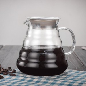 Borosilicate Glass Cold Brew Coffee Maker Pot Bottle With Stainless Steel Coffee Tea Strainer