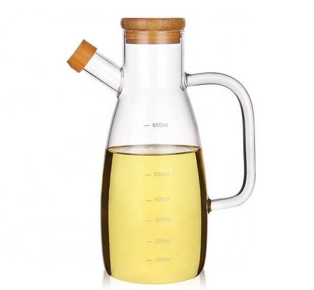 Creative Kitchen Supplies Glass Oil Vinegar Bottle Leak-proof Seasoning Bottle Seal Transparent Oil Pot Soy Sauce Vinegar Bottle