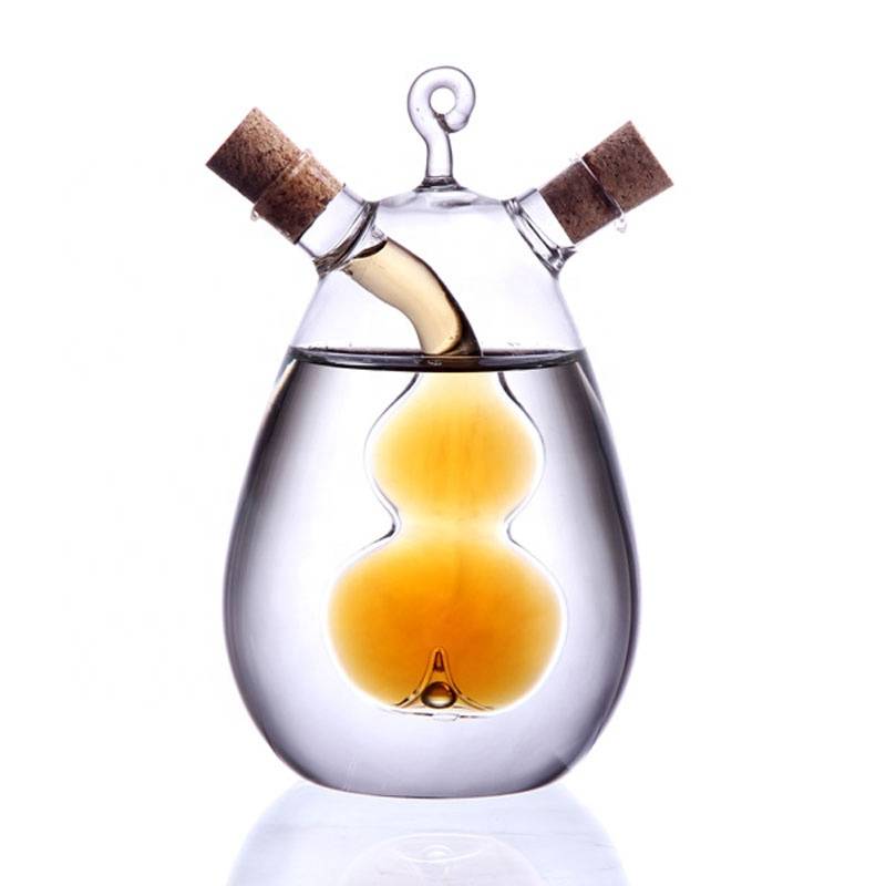 Hot selling dual-use cooking oil bottle, dual-use soy sauce pot
