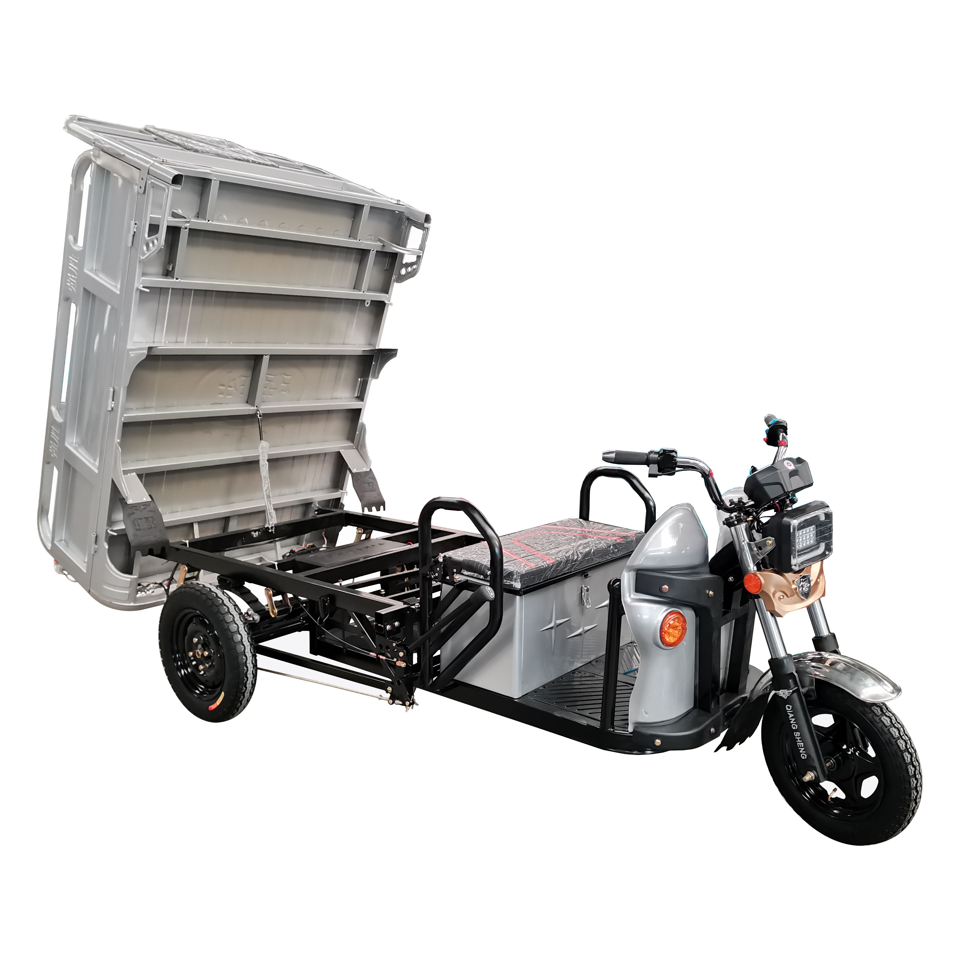 Farmer Use 1500w DC Motor Electric Tricycle For 1Ton Goods Delivery Electric Loader 1000kg Silver, Blue