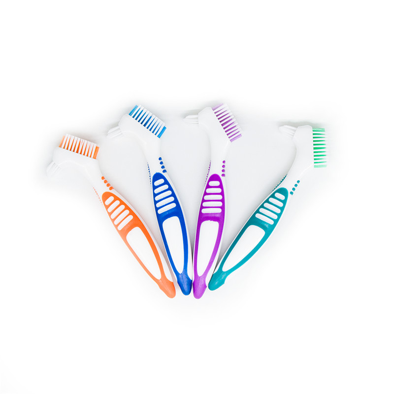 Denture Cleaning Brush for Denture Care- Top Denture Cleanser Tool w/ Multi-Layered Bristles & Ergonomic Rubber Handle Featured Image