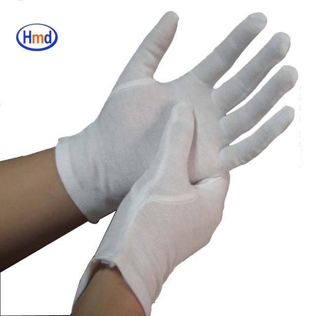 White Cotton Gloves for Marching Band