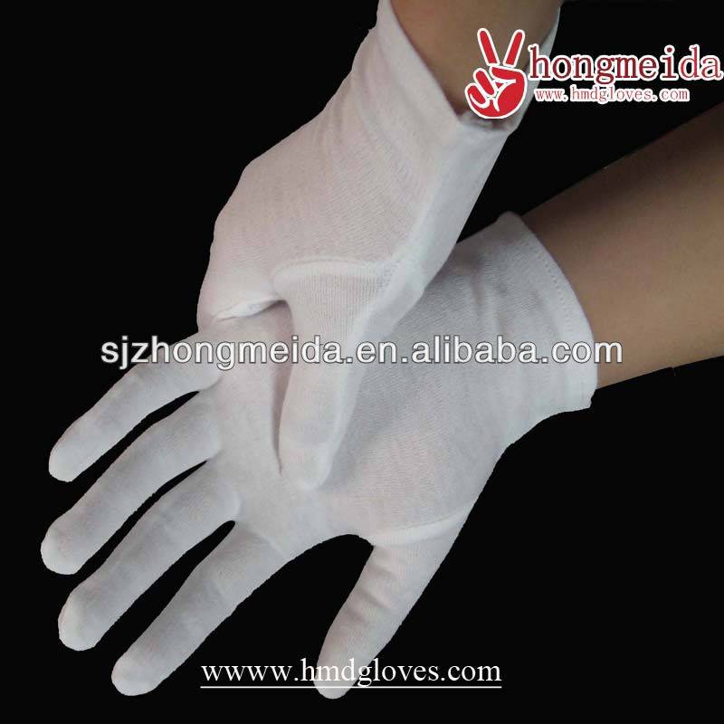 Disposable white cotton thin gloves