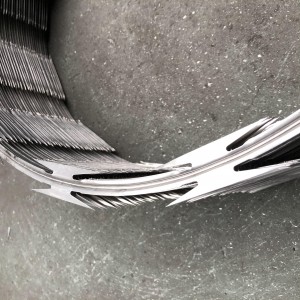 Galvanized or AIASI 430 Razor Barbed Wire CBT Type