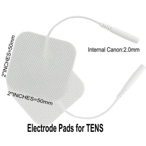 Almohadillas de recambio adhesivas para unidades TENS de 50 x 50 mm aprobadas pola FDA