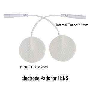 25mm Round Self-Adhesive TENS Unit Pad Placement