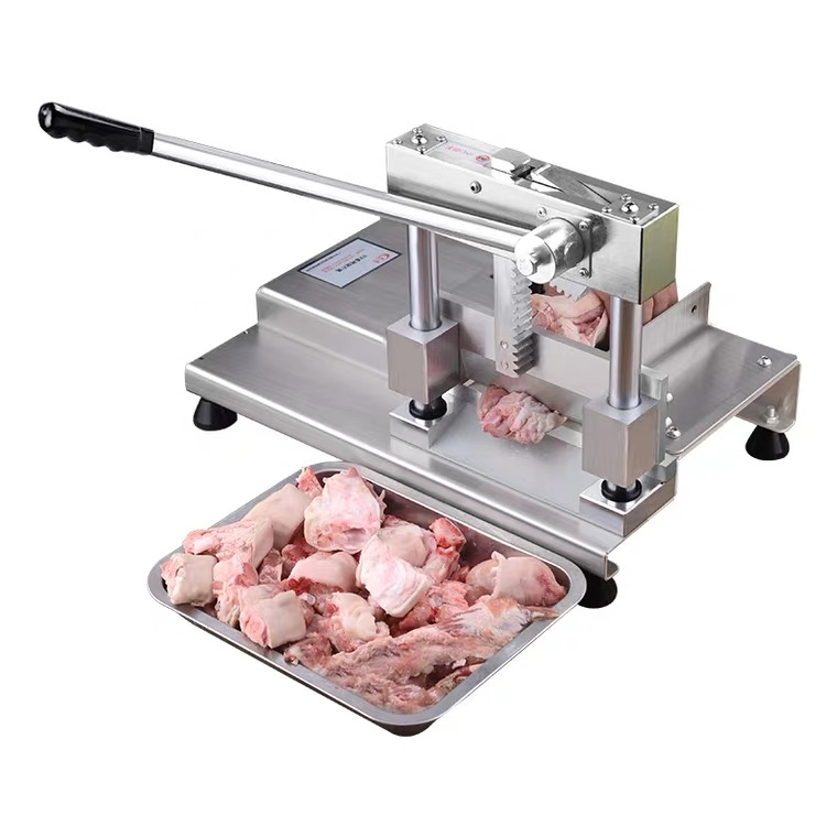 Food & Beverage Factory Hotels Masines Reparaasjewinkels Frozen Meat Bone Cutter Meat Slicer Machine Material Winkels