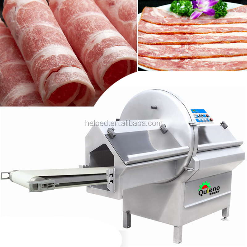 conveyor belt meat slicing machine