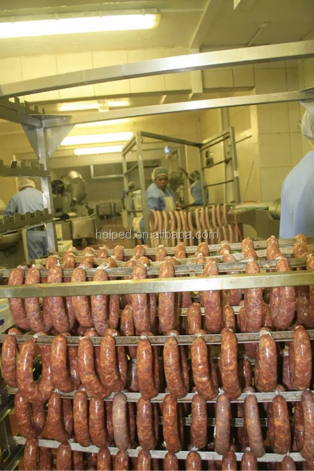 индустриална фурна за опушване на пиле/пушилна фурна за приготвяне на пушена риба,пиле,месо,колбаси,свинско,салами,храна