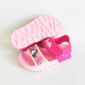 2022 Otroški EVA sandali Barbie Pvc našitki zgornji čevlji