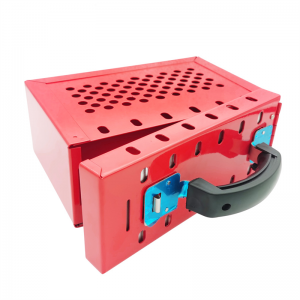 12 visacích zámků Heavy Duty Steel Portable Group Loto Safety Lockout Box for Multi-Person Management