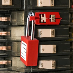 Saklar Listrik Lock Snap-On Breaker Lockout Qvand M-K16 Untuk Pemutus Sirkuit 120v MCB