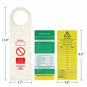 PVC karta nefunguje ABS Engineering Plastic Safety Lockout Výstražné bezpečnostné štítky na lešení