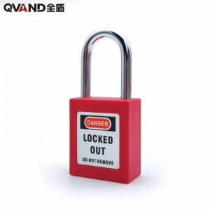 قفل أمان أحمر من لوتو QVAND M-G38 تكبل فولاذي
