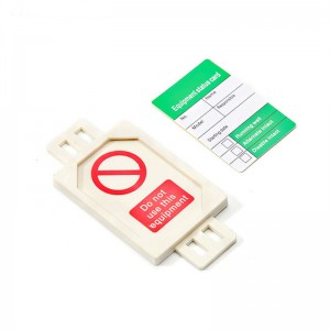 أوشا البلاستيكية القابلة للطباعة سلامة قفل تحذير السلامة البلاستيكية علامة التفتيش سقالة