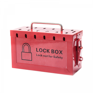 Qvand Factory přenosná ocelová Loto Safety PadLock Tagout Kit Lockout Box