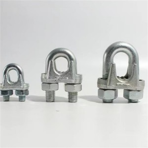 Galvanized steel wire rope U-shaped fastener