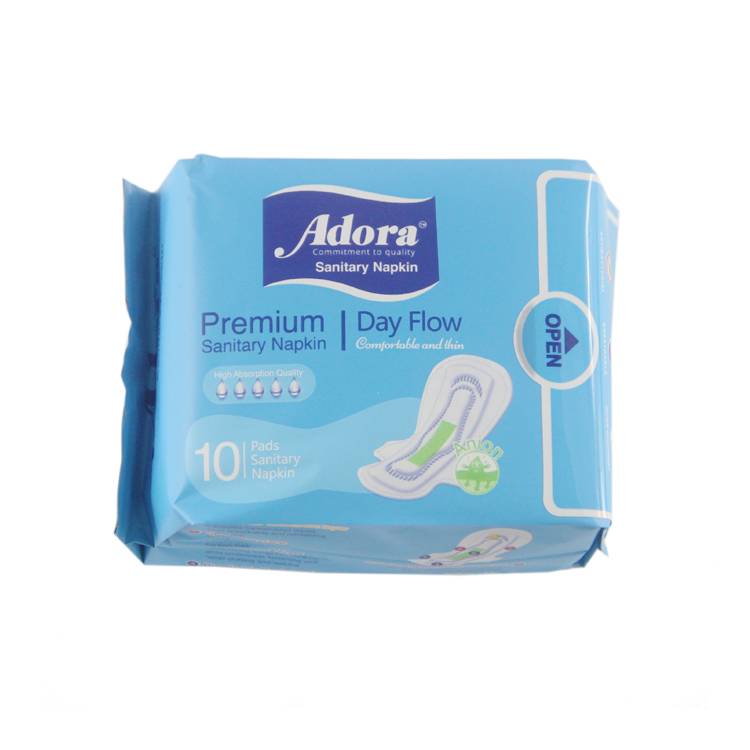 Sally brand high absorbency 350mm 6 pads with wings extra long night use sanitary napkin Featured Image
