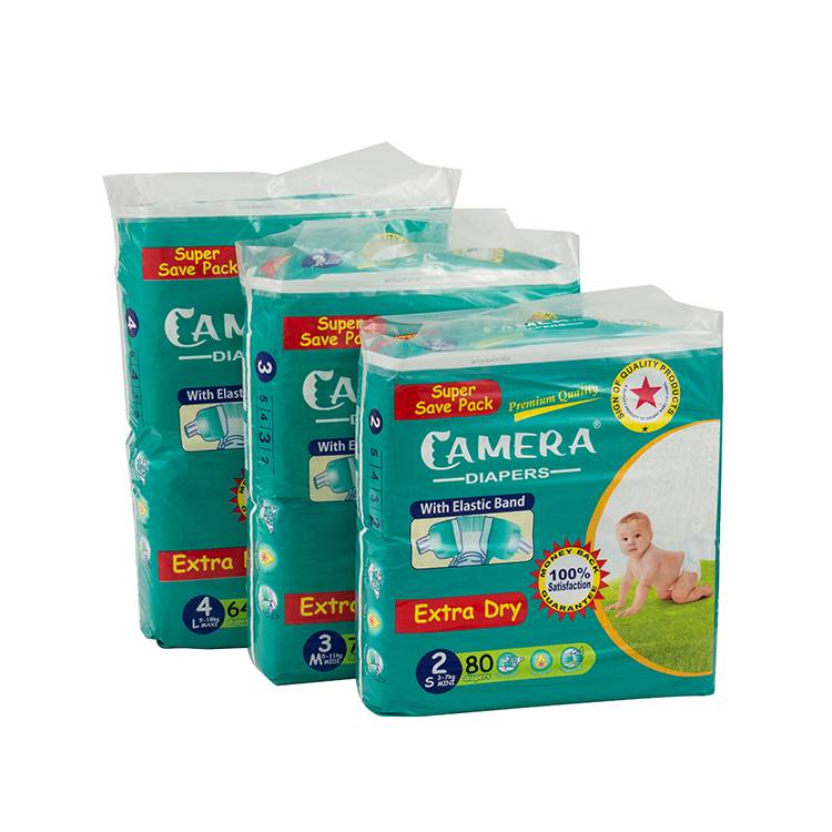 brand of OEM&ODM breathable magic cotton cheap b grade baby diapers in bales Featured Image