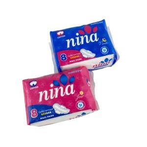 Hygienic Disposable wholesale sanitary pads With Wings for lady use