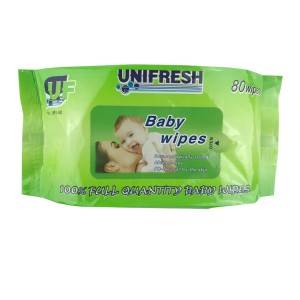 Spunlaced non-woven fabric no stimulation oem wet tissue sensitive and newborn skin unscented wet wipes