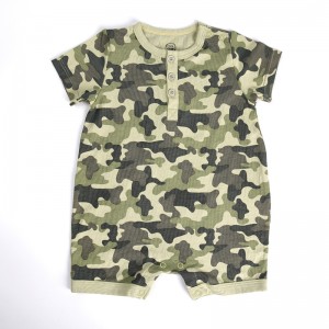 Bērnu apģērbu rūpnīcas tiešā pārdošana Kvalitatīvs zīdaiņu kombinezons Baby Romper Shorty 1