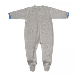 Vêtements pour bébés, vente directe d'usine, combinaison pour nourrissons de qualité, barboteuse avec pieds 1