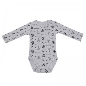 מכירה ישירה של בגדי תינוקות במפעל באיכות סרבל תינוקות גוף עם שרוול ארוך 8