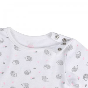Babykläder Fabrik direktförsäljning Kvalitet spädbyxa Babykropp med lång ärm 7