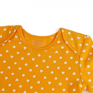 Fabrică de haine pentru bebeluși Vânzare directă Salopetă pentru sugari de calitate Corp pentru bebeluși cu mânecă lungă 1