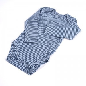מכירה ישירה של בגדי תינוקות במפעל באיכות סרבל תינוקות גוף עם שרוול ארוך 2