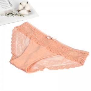 High Quality OEM Knitted Women Underwear Cotton Ladies Brief 1