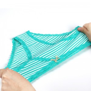 Hochwertige OEM-gestrickte Damenunterwäsche aus Baumwolle, Damen-Slip 2