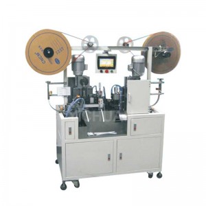 BX-310 Máquina prensadora de pelado de corte de doble extremo totalmente automática de fío de cinta