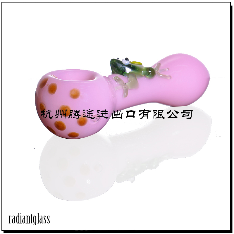 Firotanê Destê Boriya Frog Themed Design Hand Blown Glass Pipe Water Pipe Tutunê Smoking Pipe Dry Herb Glass Pipe
